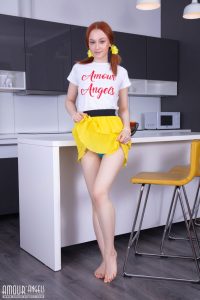 Sheryl Cute Teen Redhead In The Kitchen