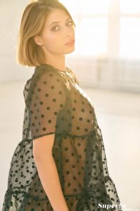 Julia Bar Nude Leggy Blonde In Stilettos