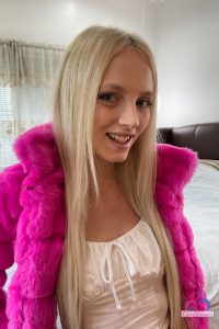 Kate Bloom Petite Nude Blonde Spreads In The Bedroom