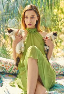 Polina Pafio In Sheer Green